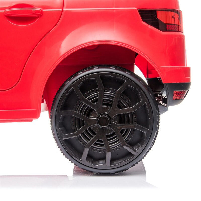 Red 12V Electric Ride On Car for Kids with Remote Control and LED Lights - 3 Speed Options