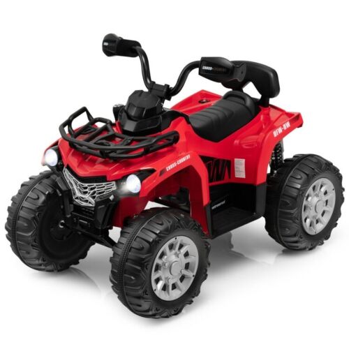 Red 12V Kids ATV Ride-On Car with MP3 Player and Headlights - Perfect Gift for Children