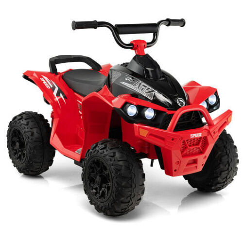 Red 12V Kids ATV with Adjustable Speed and Comfortable Seat