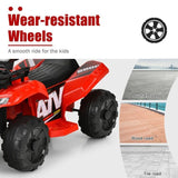 Red 12V Kids Electric ATV Quad Ride On Car with MP3 Player and LED Lights