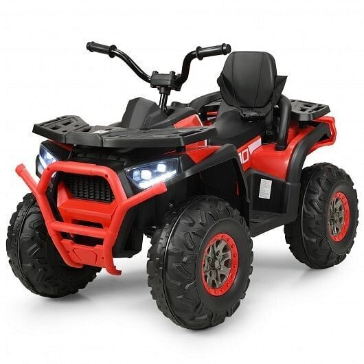 Red 12V Kids Electric ATV Quad with MP3 and LED Lights