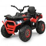 Red 12V Kids Electric ATV Quad with MP3 and LED Lights