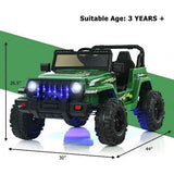 Red 12V Kids Ride-on Jeep Car with Remote Control