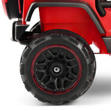 12V Two-Seater Electric Kids Ride On Car Truck with LED Lights, Music, Cover, and Remote Control