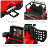 Red 12V Kids Ride On Truck with Remote Control and Lights