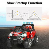 Red 12V SUV Ride-On Car for Kids with Remote Control and LED Lights
