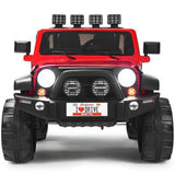 Red 2-Seater Ride on Car Truck with Remote Control and Storage Room - 12V