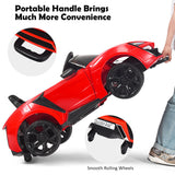 Red 2.4G RC Electric Ride-On Car for Kids with MP3, Lights, and Openable Doors