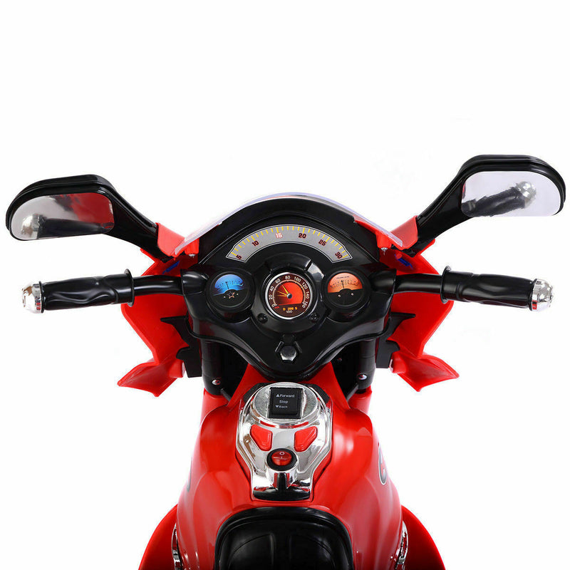 Red 6V Electric Ride-On Motorcycle for Kids - Babyjoy 3 Wheel Battery-Powered Toy