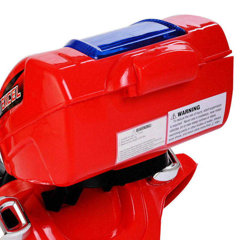 Red 6V Electric Ride-On Motorcycle for Kids - Babyjoy 3 Wheel Battery-Powered Toy