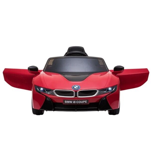 Red BMW 12V Ride-On Toy Car with Parental Remote Control for Kids Ages 3-6 (Up to 66 lbs)