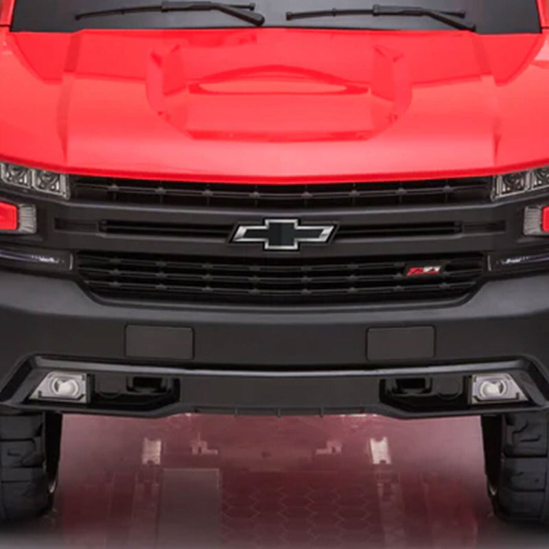 Red Chevy Silverado 4x4 Trail Boss Monster Truck Ride-On with Big Wheels