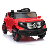 Red Electric Ride-On Car for Kids with Remote Control and LED Lights - 3 Speed Options