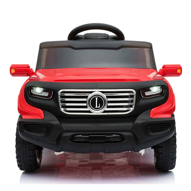 Red Electric Stroller with Single 35W Motor and 6V7AH Battery for Normal Music Experience
