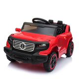 Red Electric Stroller with Single 35W Motor and 6V7AH Battery for Normal Music Experience