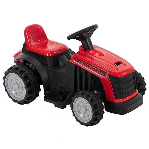 Red Mini Mower Bubble Tractor - 12V Ride On for Kids by Huffy