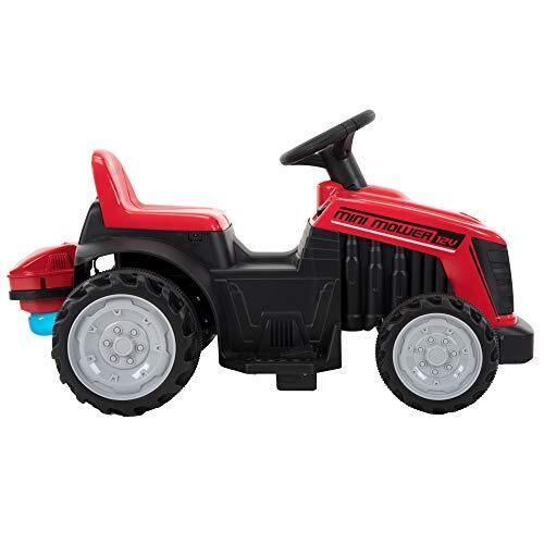 Red Mini Mower Bubble Tractor - 12V Ride On for Kids by Huffy