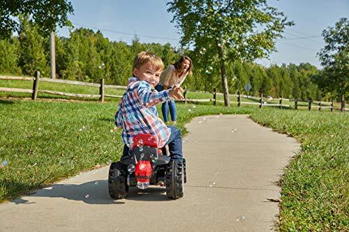 Red Mini Mower Bubble Tractor - 12V Ride On for Kids by Huffy