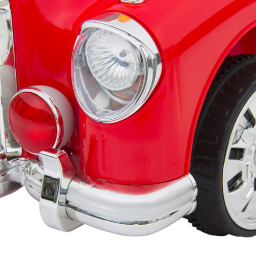Red RC Classic Car for Kids with Remote Control and Battery Power