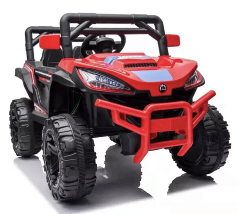 Red UTV Ride On Car for Kids with Remote Control and Sound Effects