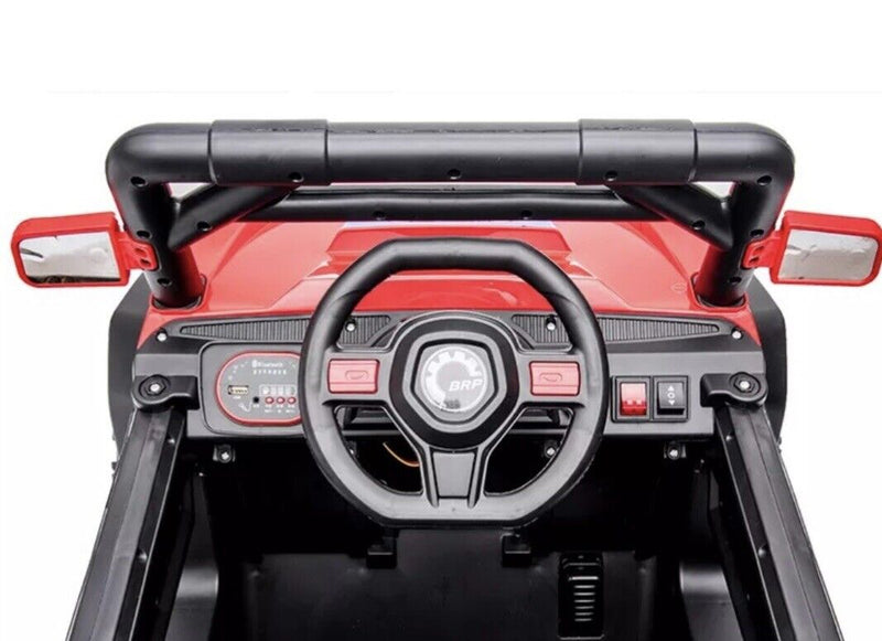 Blue UTV Ride On Car for Kids with Remote Control and Sound Effects