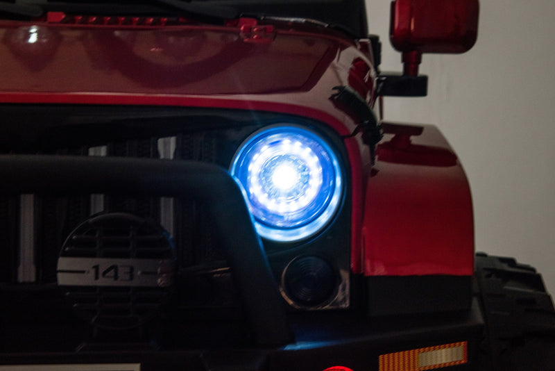 2 Seater 24 Volt 4x4 Electric Ride On Jeep Style Rubber Tires Fully Loaded Truck ATV UTV For Kids W/Magic Cars® Wireless Parental Control