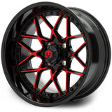 MODZ® Formula 15x7 | -25 Offset Red and Black