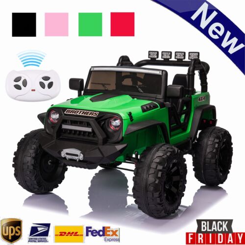 Remote Control Electric Jeep Truck Toy for Kids - 200W×2 Motor - Perfect Christmas Gift