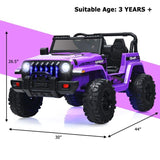 Remote Control Kids Ride-on Jeep Car for Hours of Fun Driving