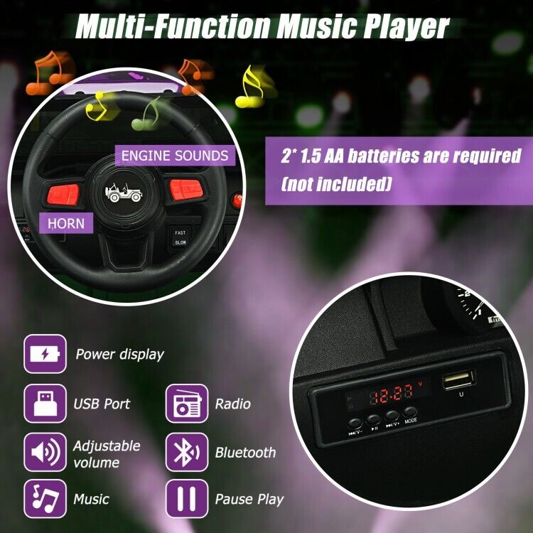 Remote Control Kids Ride-on Jeep Car for Hours of Fun Driving