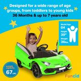 Electric Lamborghini Ride-On Car for Kids with Remote Control - 24/12V Truck Design