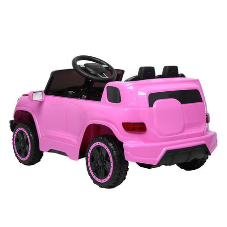 Remote Control Pink Ride On Car Truck for Girls with 3 Speeds and Light Features