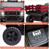 Remote Control Ride-On Tractor with Detachable Trailer for Kids