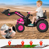 Remote Controlled 12V Bulldozer Ride-On Toy for Kids - Perfect for Construction Playtime!