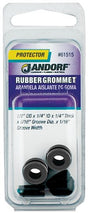 Jandorf 61515 Grommet, Rubber, Black, 1/4 in Thick Panel Jandorf