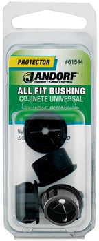 Jandorf Conduit Bushing, 7/16 in Dia Cable, Nylon, Black, 5/8 in Dia Panel Hole Jandorf