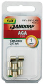 Jandorf Fast Acting 250 Volt 1 Amp Fuse #60612 Jandorf
