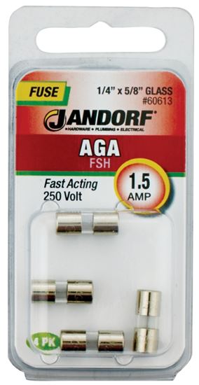 Jandorf Fast Acting 250 Volt 1.5 Amp Fuse #60613 Jandorf