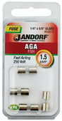 Jandorf Fast Acting 250 Volt 1.5 Amp Fuse #60613 Jandorf