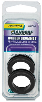 Jandorf 61504 Grommet, Rubber, Black, 5/16 in Thick Panel Jandorf