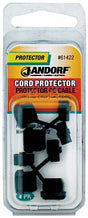 Jandorf Cord Protector, For: 18/2 Flat Black Cross Section Wire, Nylon, Black 4pk #61422 Jandorf