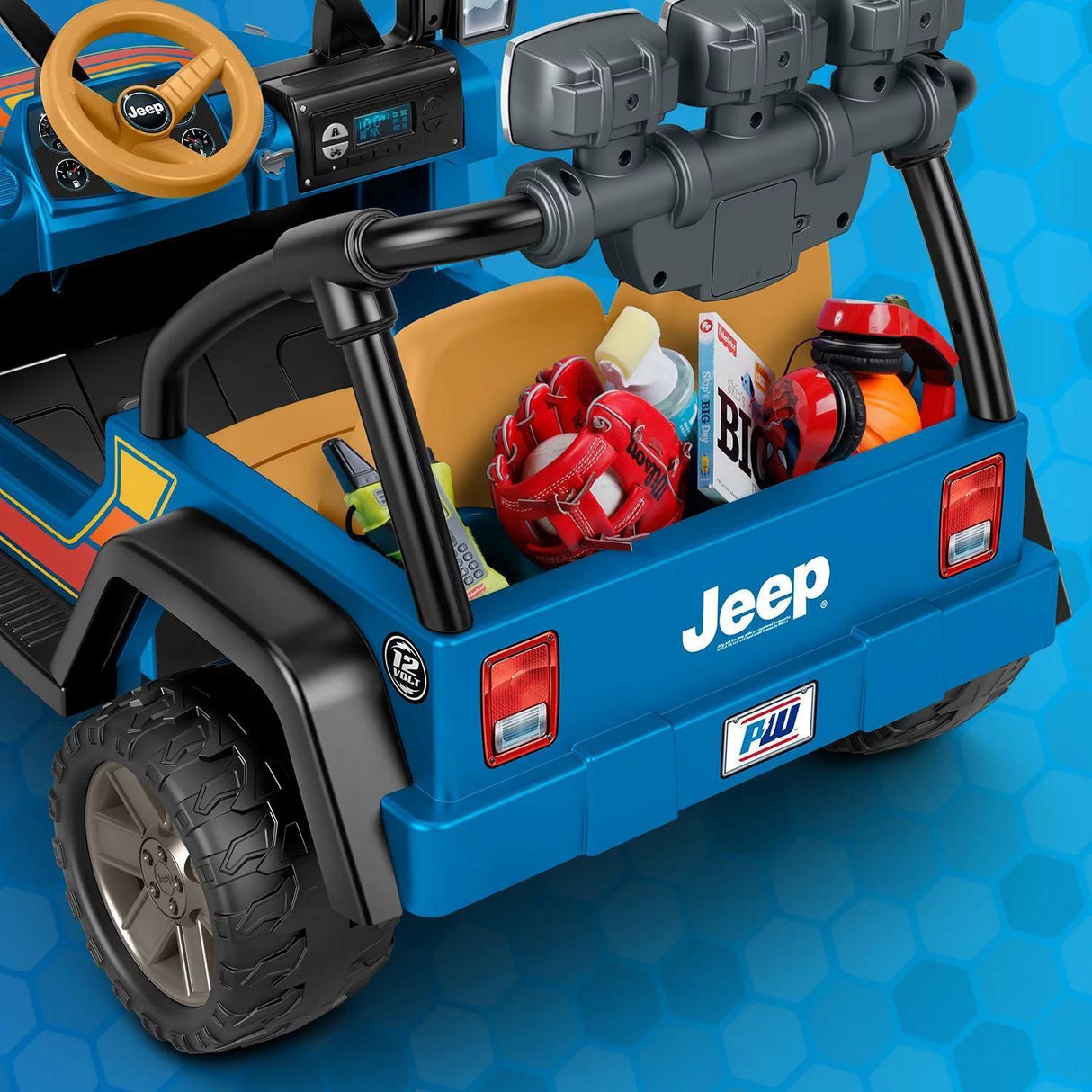 Retro Jeep Wrangler 12-Volt Ride-On by Power Wheels