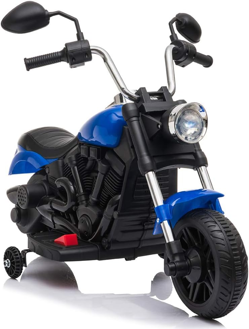 Rev Up the Fun: 6V Ride-On Motorcycle for Kids with Training Wheels