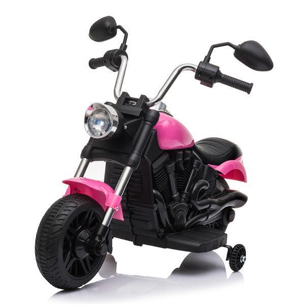Rev Up the Fun: Electric Ride-On Motorcycle Toy with Headlights and Training Wheels for Kids