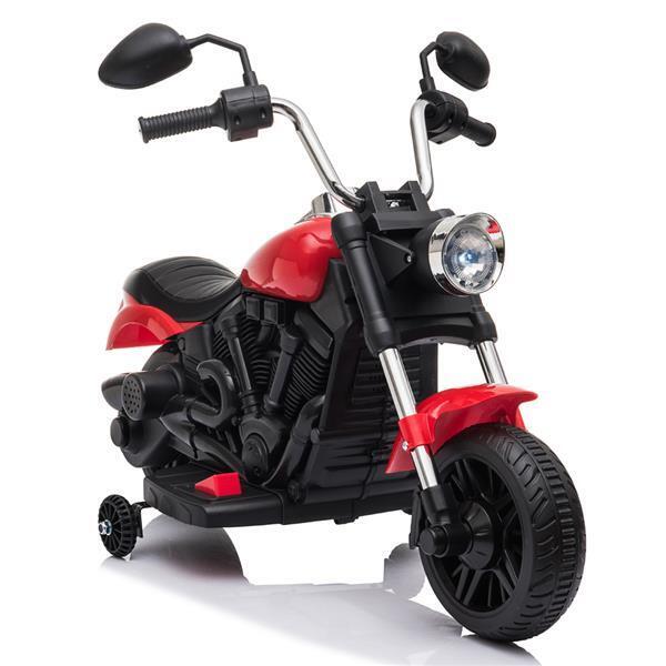 Rev Up the Fun: Electric Ride-On Motorcycle Toy with Headlights and Training Wheels for Kids