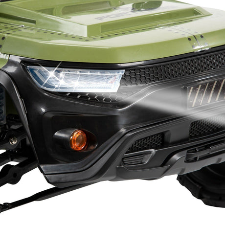Rev up the Fun with Huffy Fortress 12V Ride-On Truck Toy - Perfect for Ages 3-6 with Real Suspension & Lights!