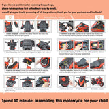 Rev Up the Fun with Our 12V Electric Motorcycle Toy for Kids - 2 Wheels of Excitement!