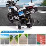 Rev Up the Fun with Our 12V Ride On Police Motorcycle for Kids - Featuring 2 Speeds, Music, and LED Lights!