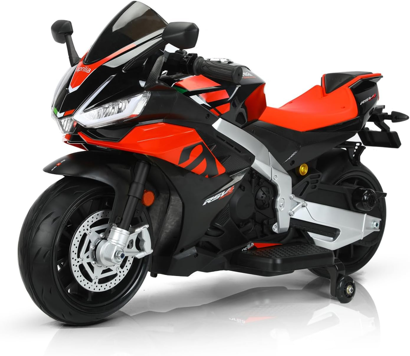 Rev Up the Fun with Our 24V Ride-On Motorcycle for Kids - Reaches Speeds of 10 MPH with Side Wheels!