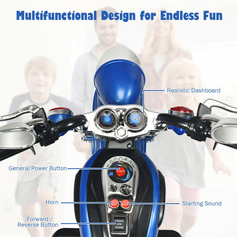 Rev Up the Fun with Our 6V 3-Wheel Kids Motorcycle!